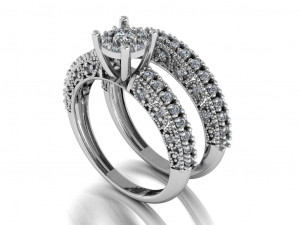 solitaire set ring 3D Model