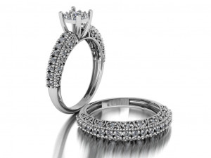 solitaire set ring 3D Model