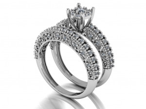 solitaire set ring 3D Model