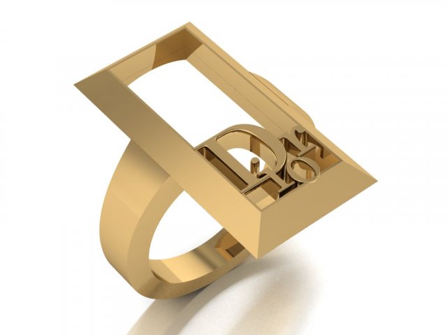 dior ring 3D Model .c4d .max .obj .3ds .fbx .stl .blend 