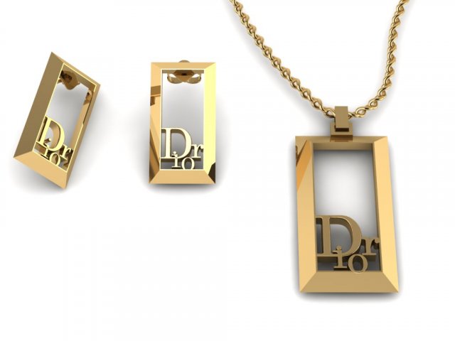 dior set Model 3D .c4d .max .obj .3ds .fbx .stl .blend 