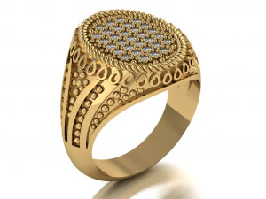 signet ring for men 3D Model