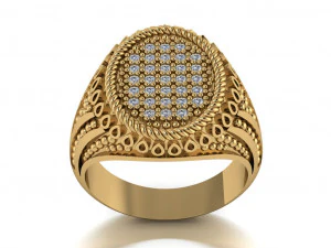 signet ring for men 3D Model