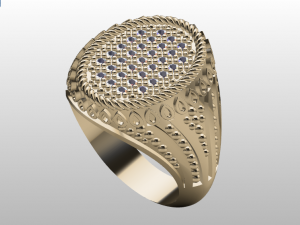 signet ring for men 3D मॉडल