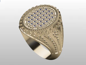 signet ring for men 3D Model