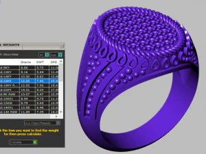 signet ring for men 3D Model