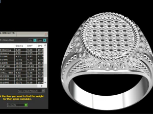signet ring for men 3D Model