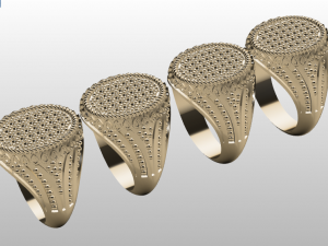 signet ring for men 3D मॉडल