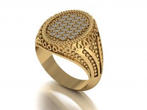 signet ring for men 3D मॉडल