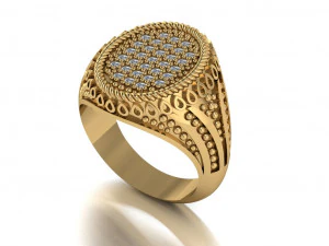 signet ring for men 3D Model