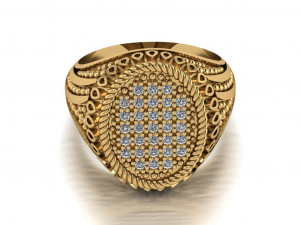 signet ring for men 3D मॉडल