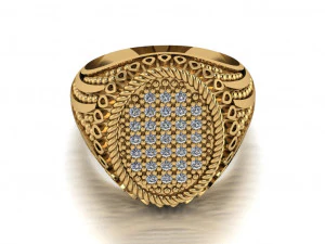 signet ring for men 3D Model