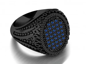 signet ring for men 3D Model