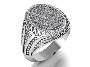 signet ring for men 3D Model