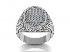 signet ring for men 3D मॉडल