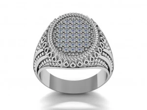 signet ring for men 3D Model