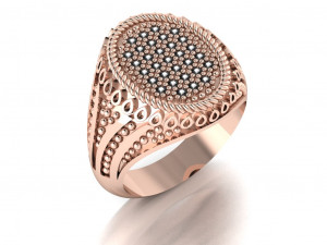 signet ring for men 3D मॉडल