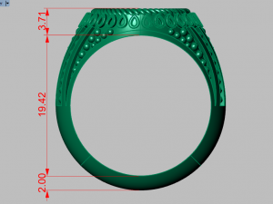 signet ring for men 3D मॉडल