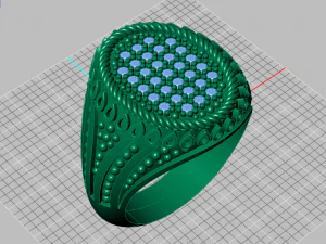 signet ring for men 3D Model
