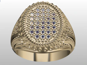 signet ring for men 3D Model