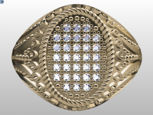 signet ring for men 3D मॉडल