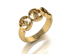 anello di chanel Modello 3D