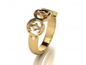 anello di chanel Modello 3D
