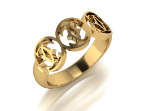 anello di chanel Modello 3D