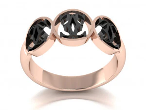 anello di chanel Modello 3D