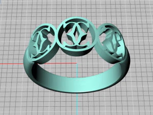 anello di chanel Modello 3D