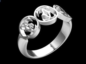 anello di chanel Modello 3D