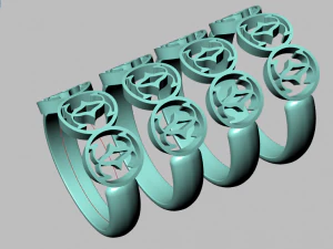 anello di chanel Modello 3D