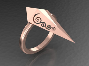 pyramid ring Modello 3D