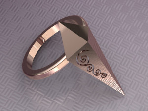 pyramid ring Modello 3D