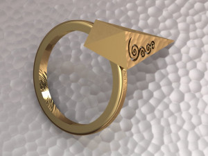 pyramid ring Modello 3D