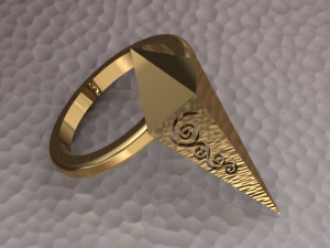 pyramid ring Modello 3D