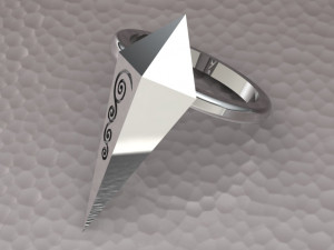 pyramid ring Modello 3D