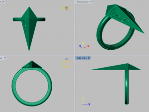 pyramid ring Modello 3D