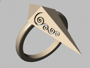 pyramid ring Modello 3D