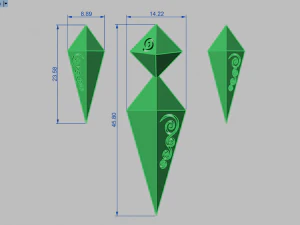 rhombic set 3D Model