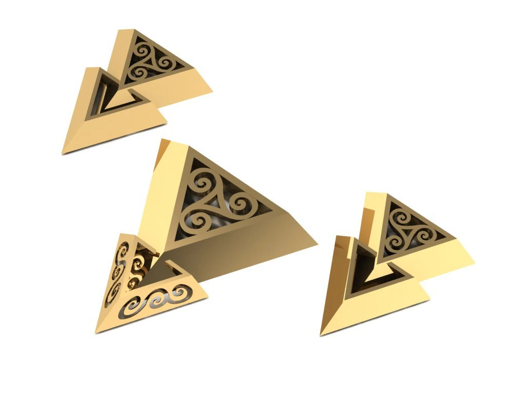 pyramid set 3D Model .c4d .max .obj .3ds .fbx .stl .blend