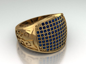signet ring for men Modèle 3D