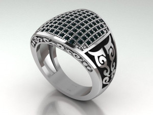 signet ring for men 3D 모델