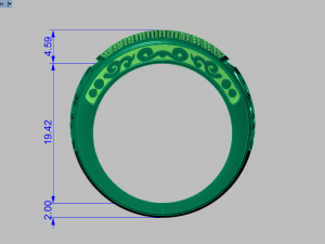 signet ring for men 3D 모델