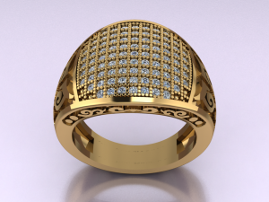 signet ring for men 3D 모델
