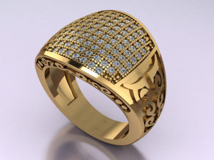 signet ring for men 3D 모델