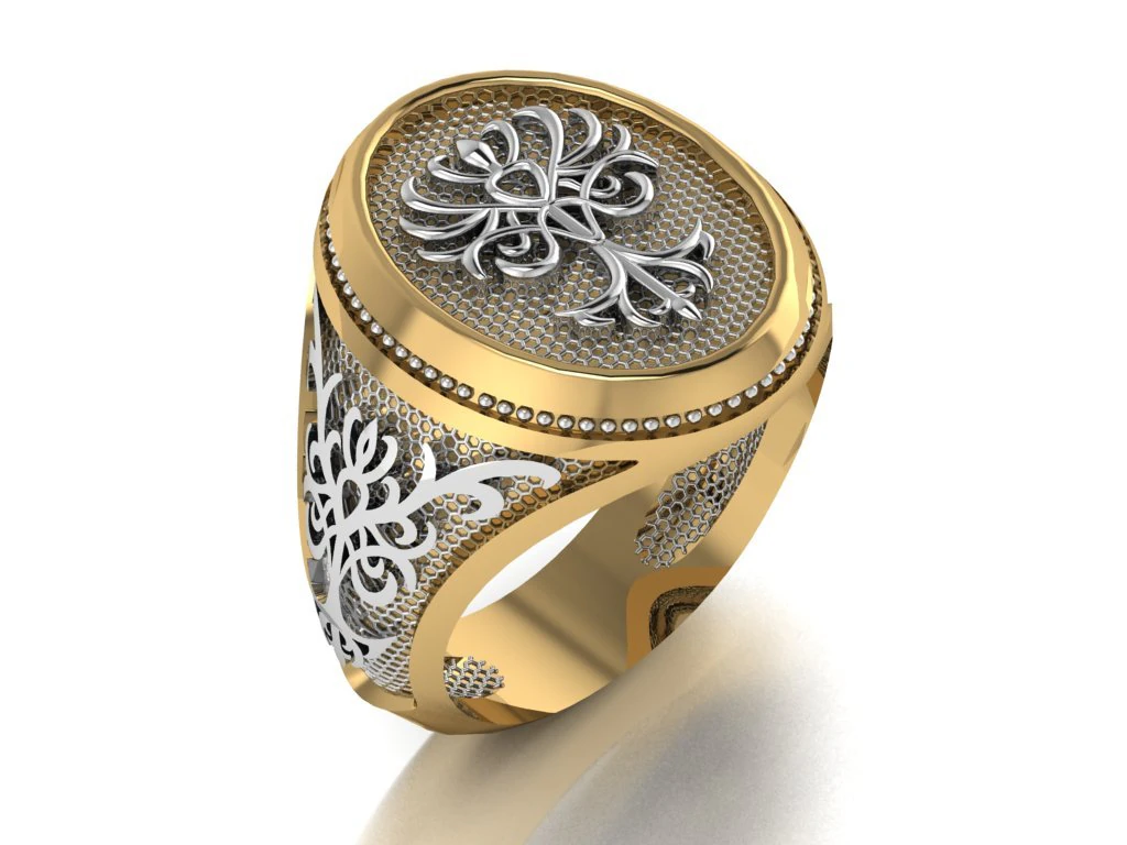 signet ring 3D Model .c4d .max .obj .3ds .fbx .stl .blend 