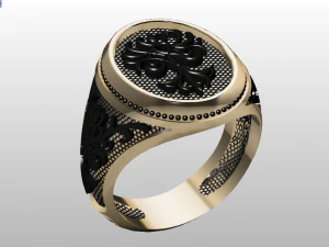 signet ring 3D Model