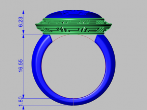 medusa ring Model 3D