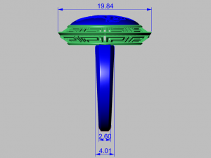 medusa ring Model 3D